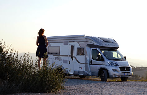 Grey motorhome