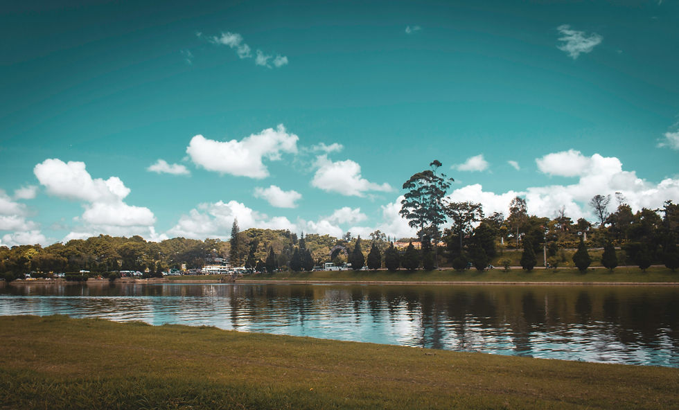 Wide angle view of Xuan Huong Lake