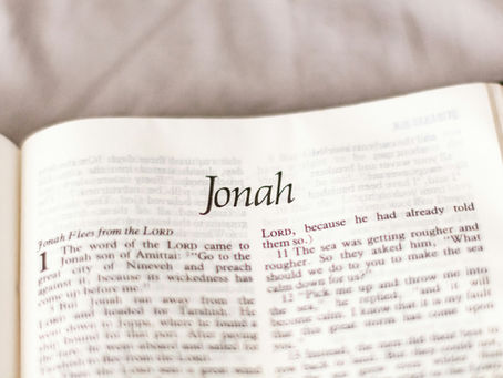 A bible open to the book of Jonah