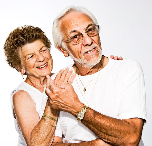 couple aîné heureux