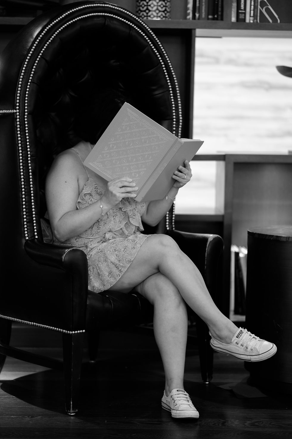 a women reading a book