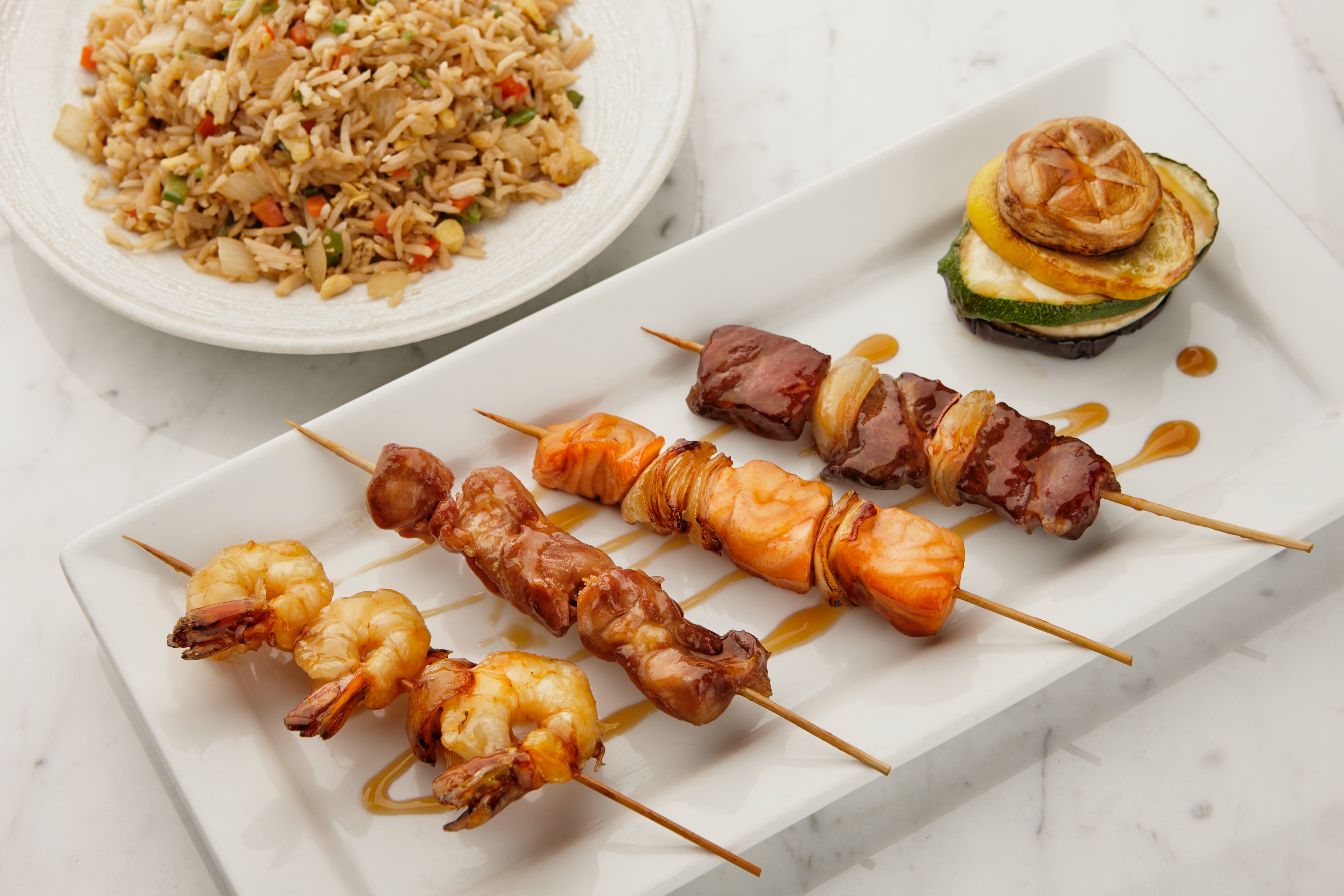 Arranged Food and Objects