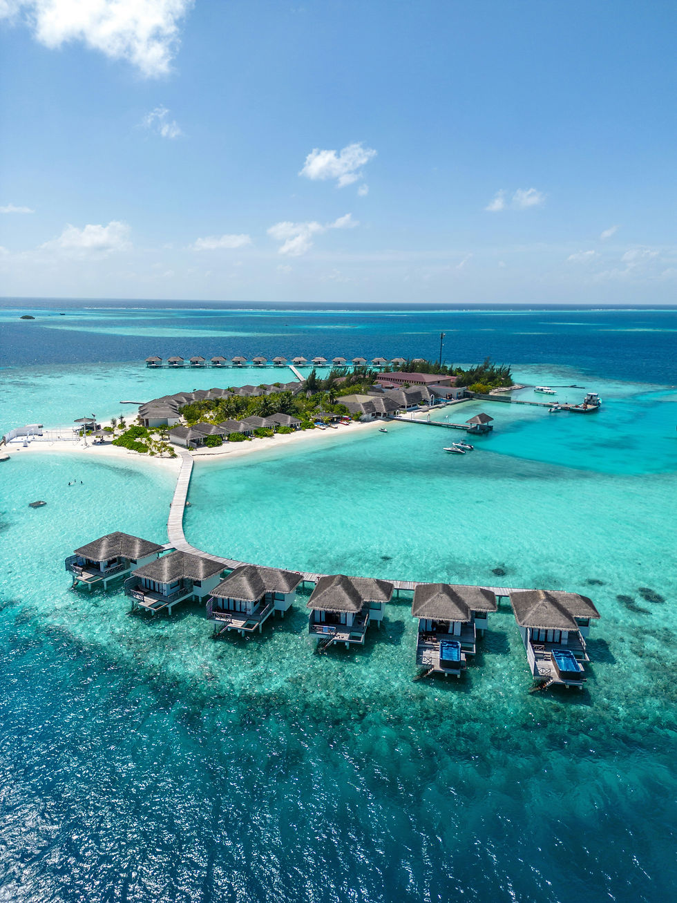 Villas privadas en Maldivas sobre el agua con acceso directo al mar