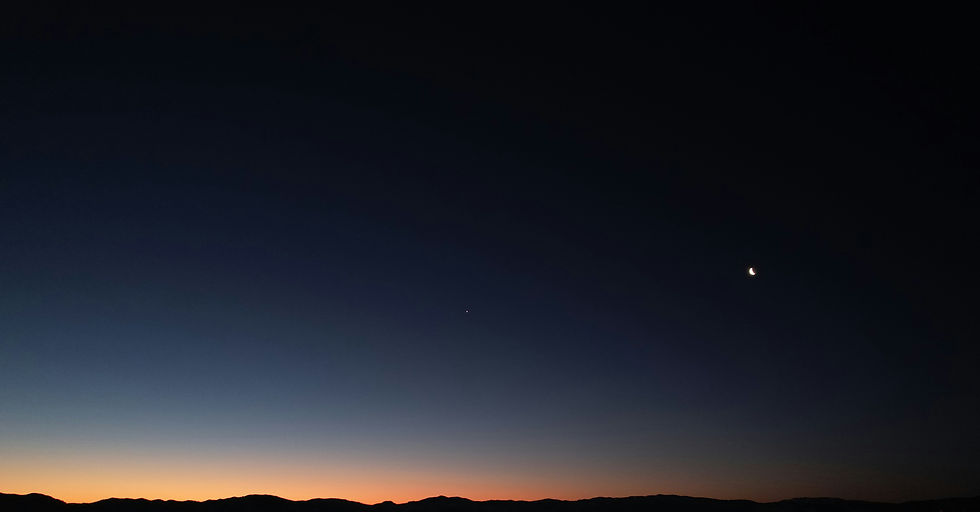 One star in a dark night sky