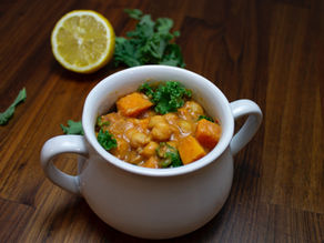 Curry de pois chiches et patate douce