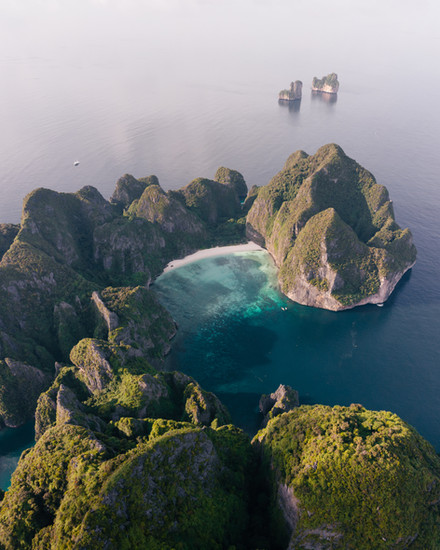 MAYA BAY FROM ABOVE // PHOTO: UNSPLASH*