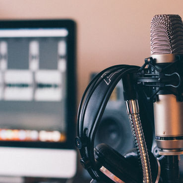Podcast recording studio