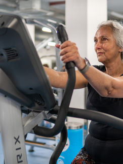 Middle aged women at gym