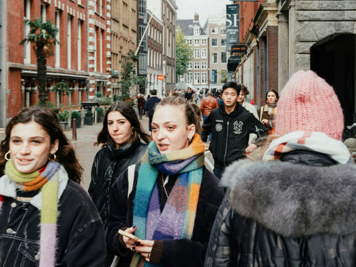 dutch people walking down the street
