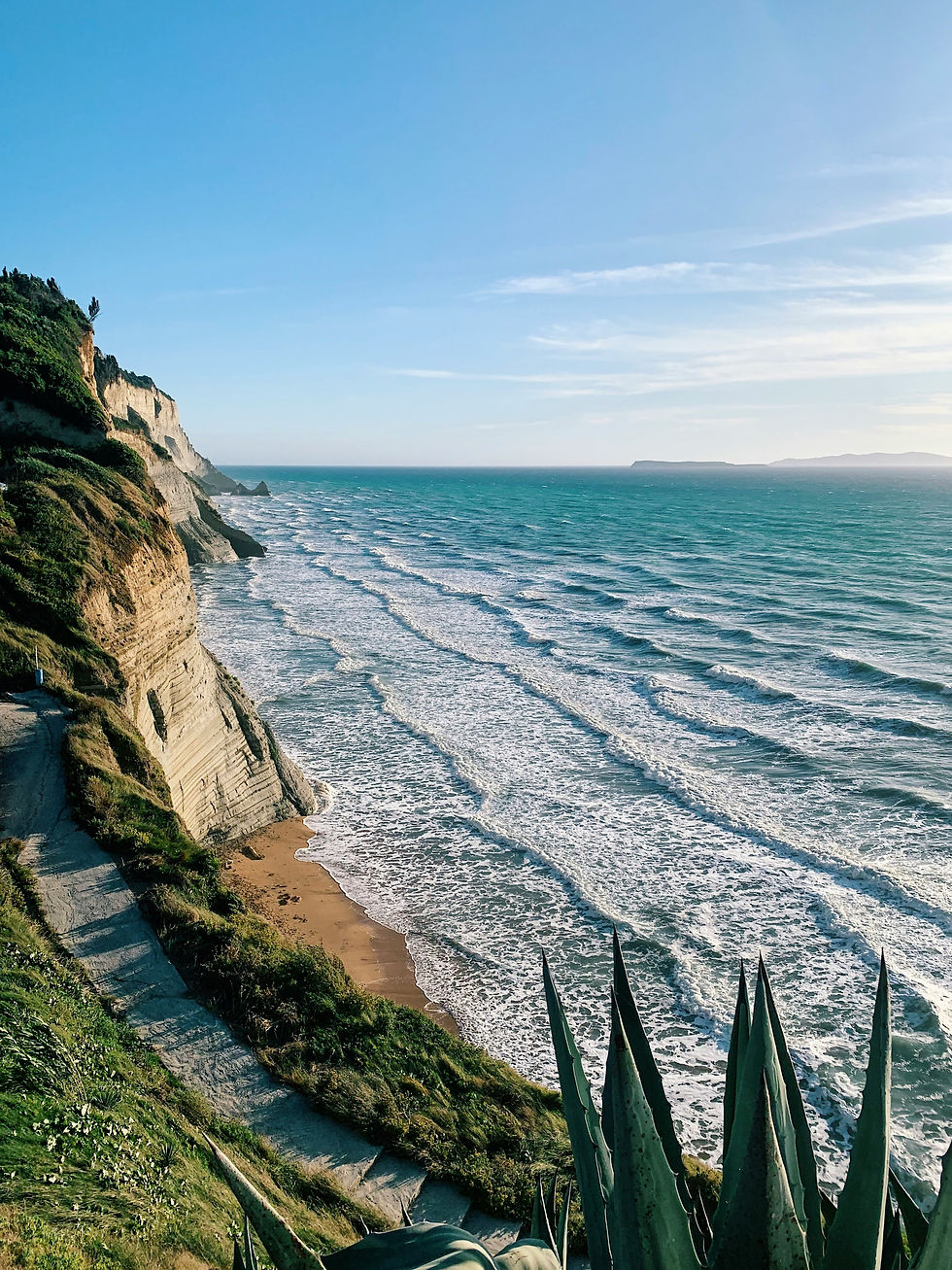 Sunset Beach in Peroulades