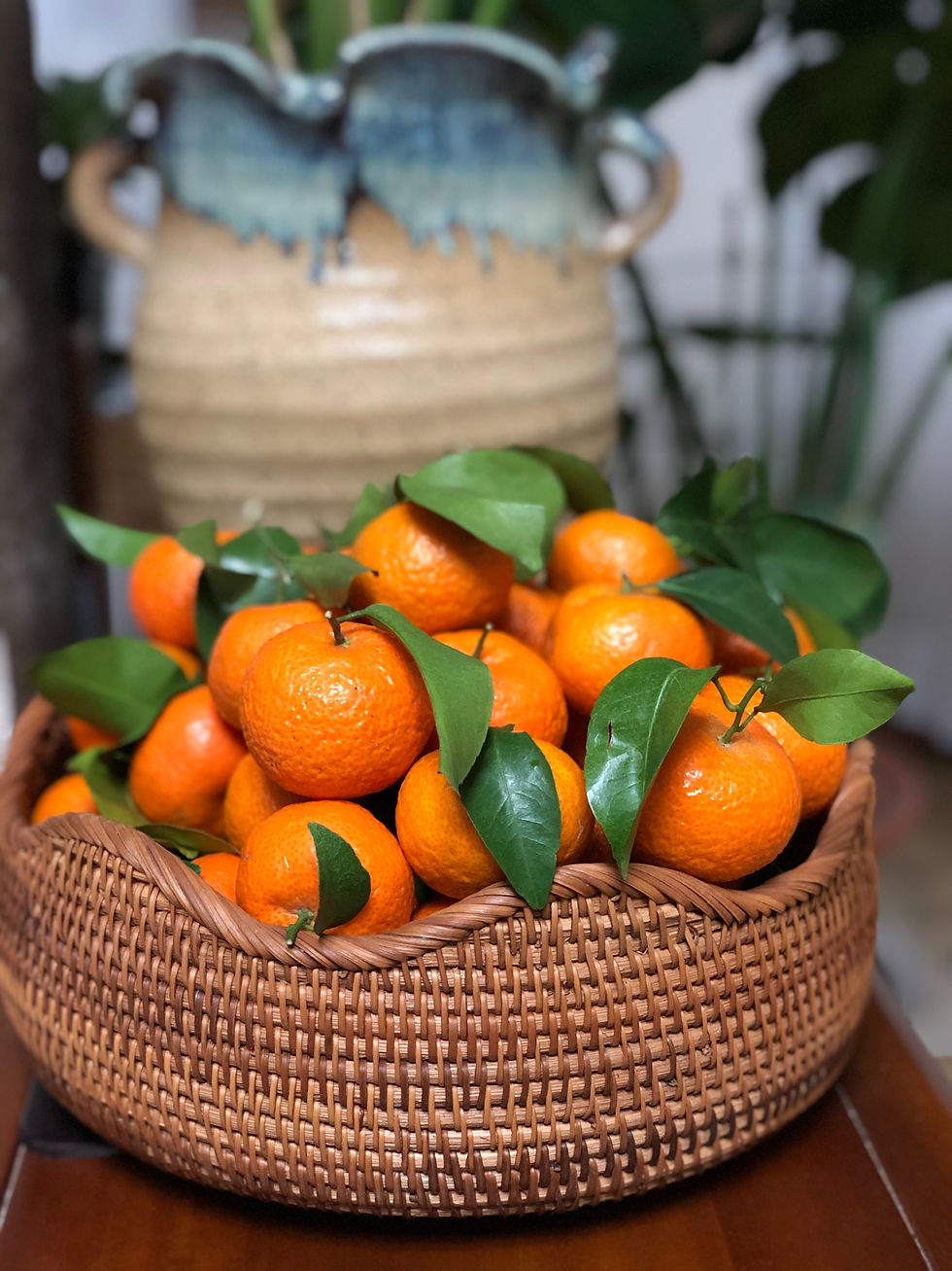 trendy, thrifty, basket, orange leaf, variety,