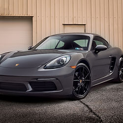 Freshly ceramic coated sports car.