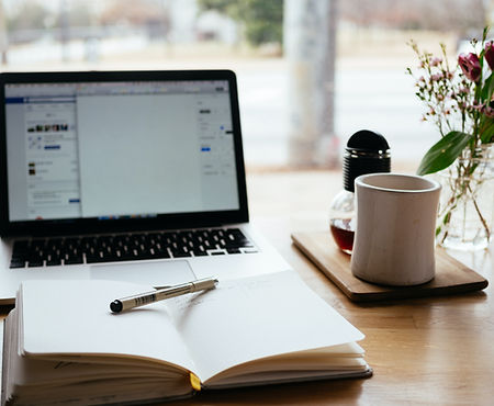 Image by Nick Morrison of book and computer; line editing for writers