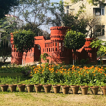 Garden and monument area in Noida