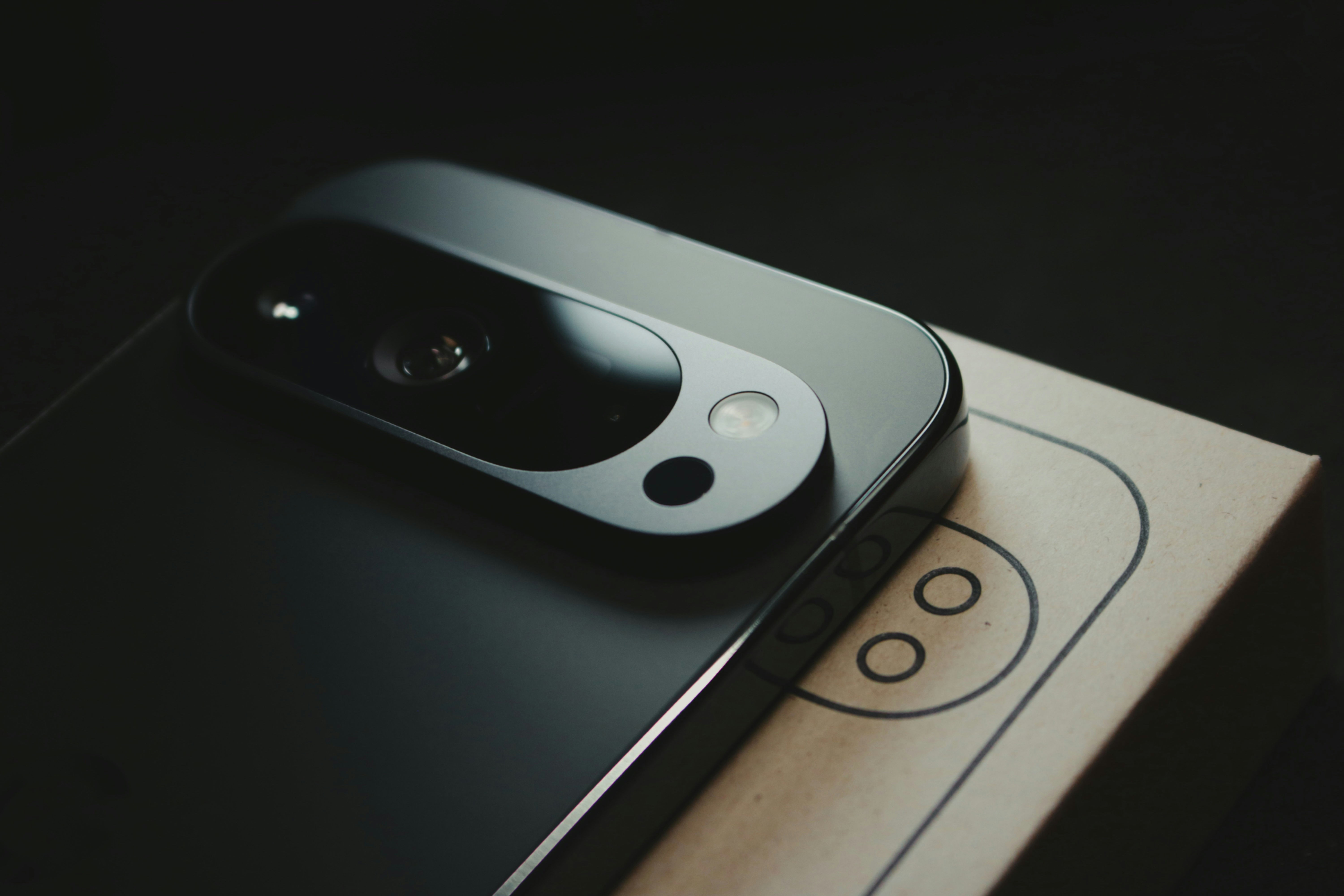 Close-up of Google Pixel 9a camera module