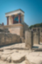 knossos ruins crete in greece