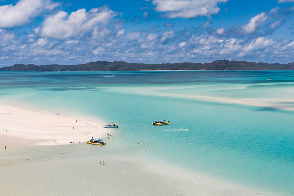 Travel Guide Queensland Whitehaven Beach turquoise waters. Image by Adam Sayer