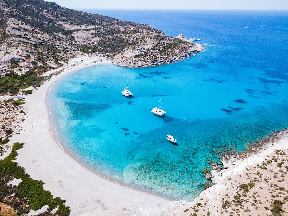 Milos yacht charter