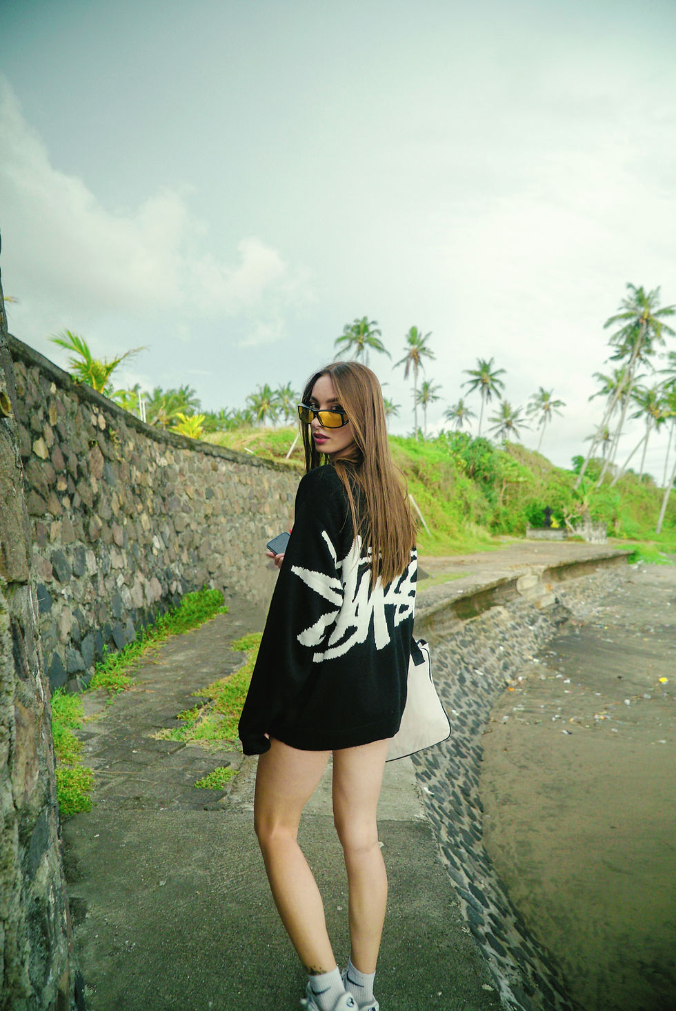 Stussy Collab Girl Posing