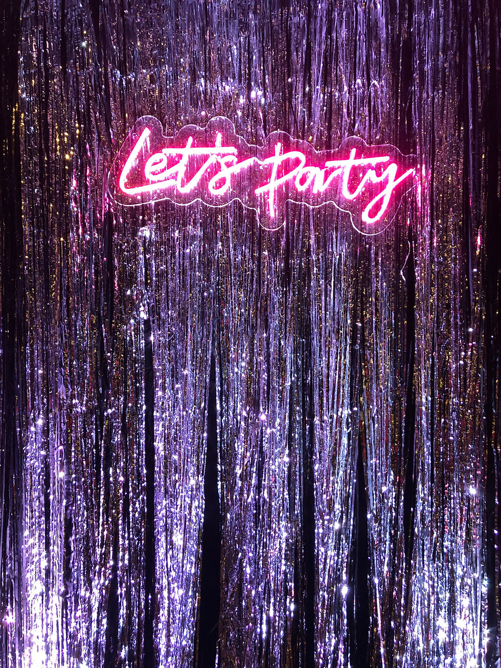 Lets party sign