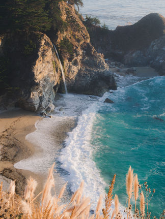 A shoreline at Big Sur.