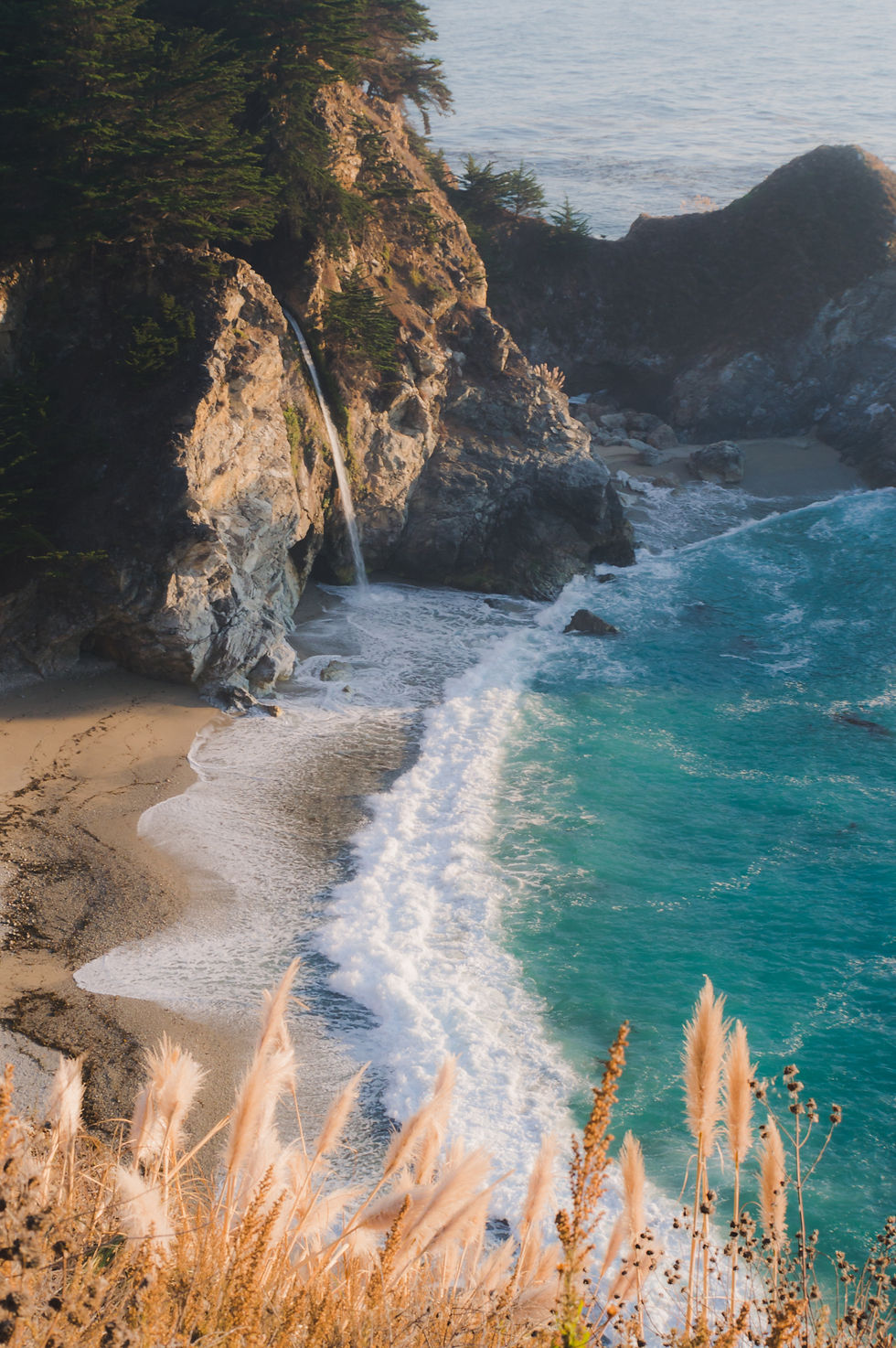 A shoreline at Big Sur.