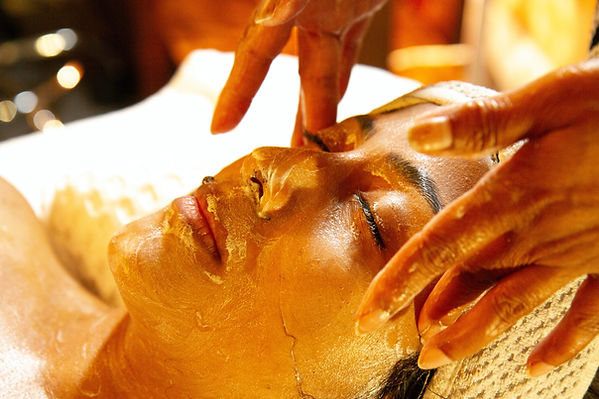 woman being massaged