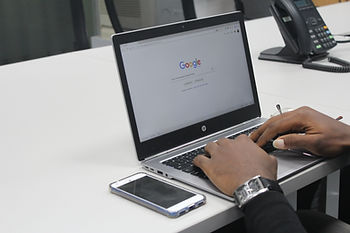 Using laptop