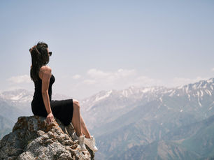 At the edge of the cliff