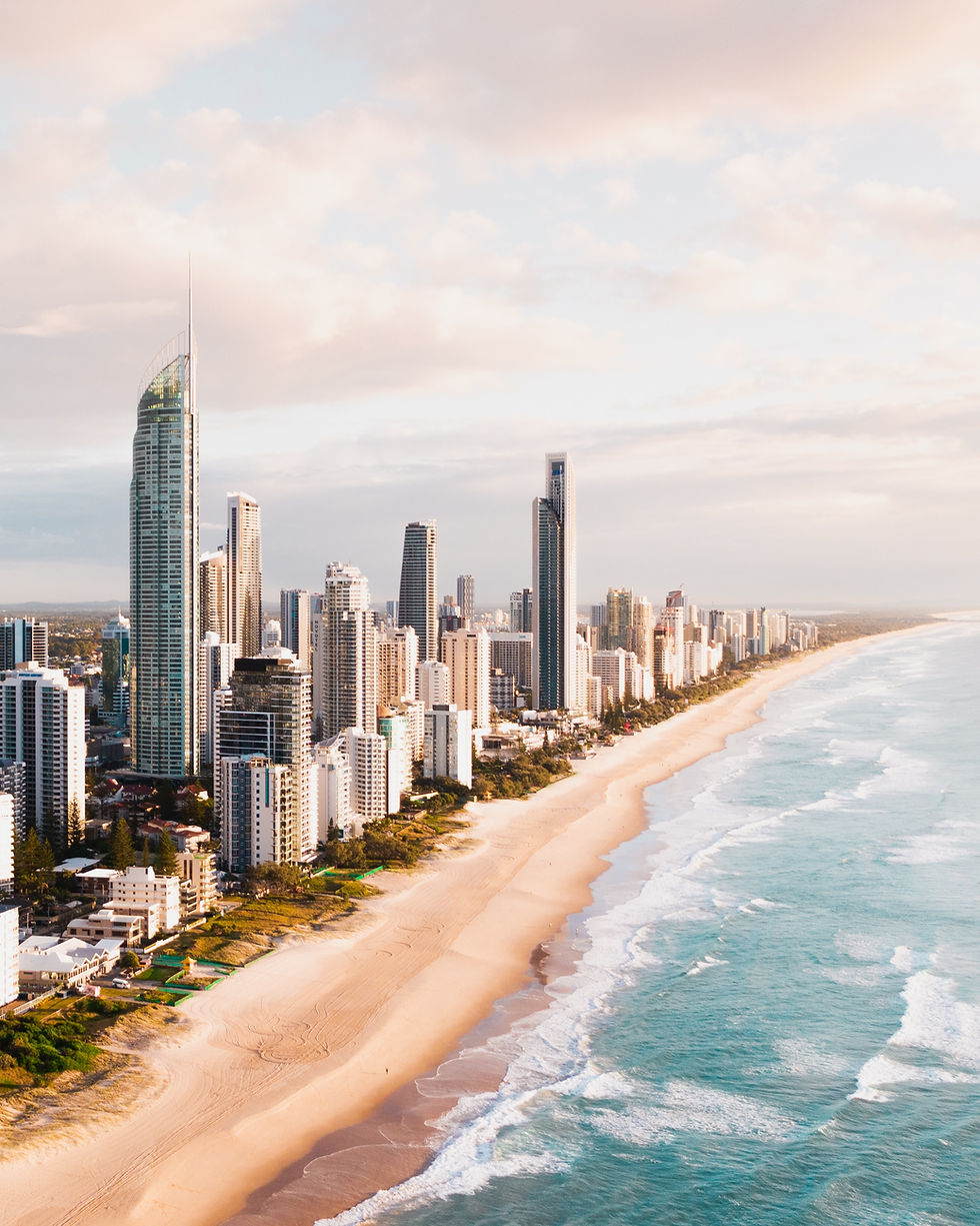 Surfers Paradise skyline for a Travel Guide Queensland