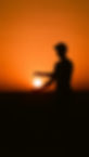 man with glow