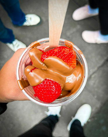 strawberries and chocolate