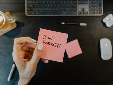 End of Term Reminders