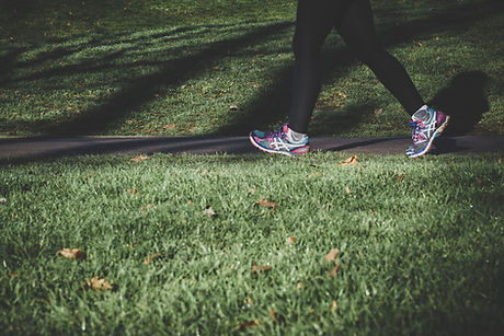 Person jogging.