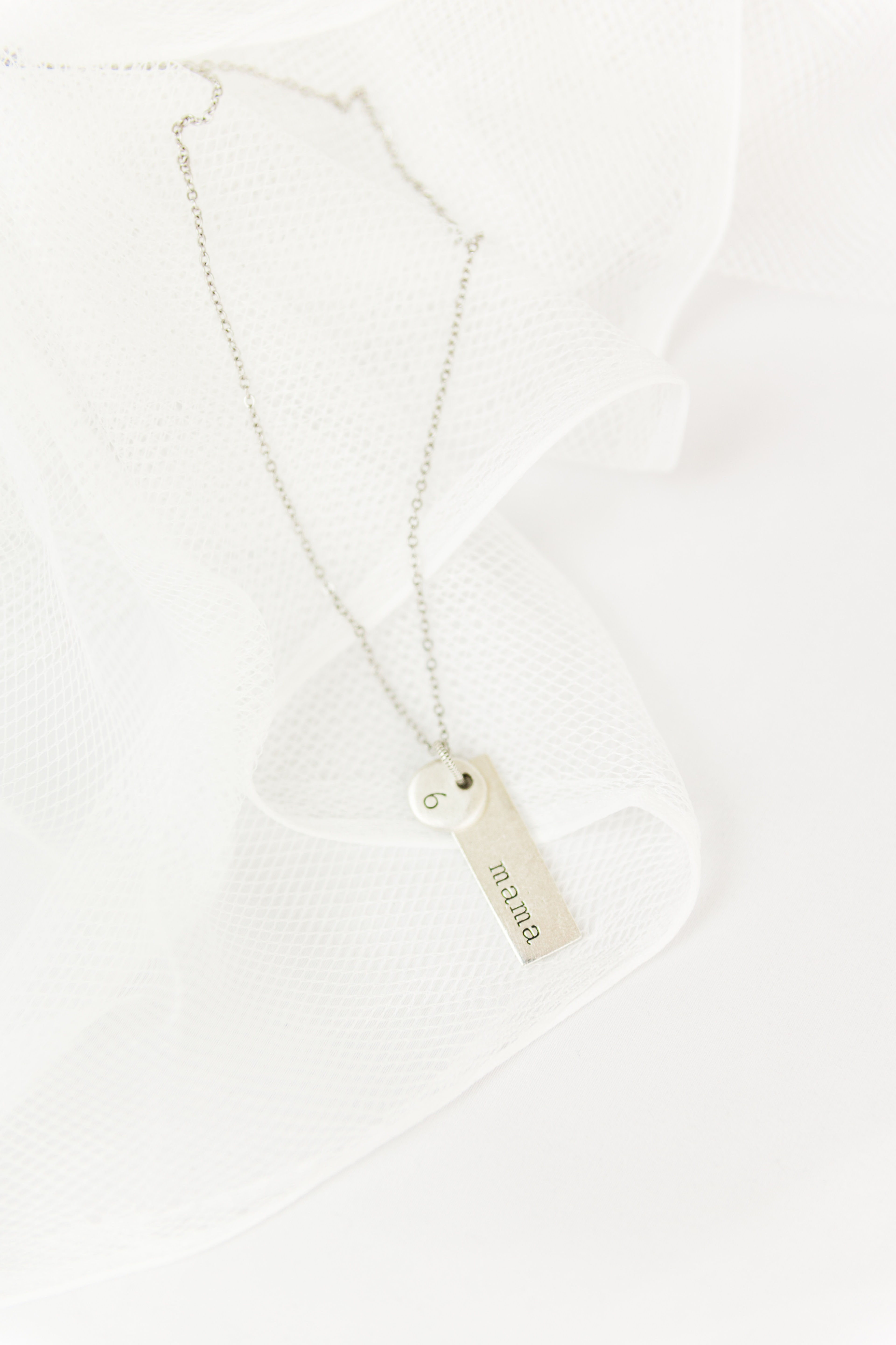 Silver Bar Necklace – Custom Laser Engraved