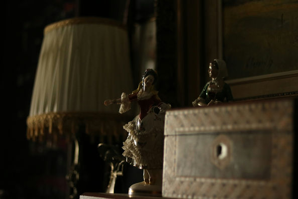 lamp on desk