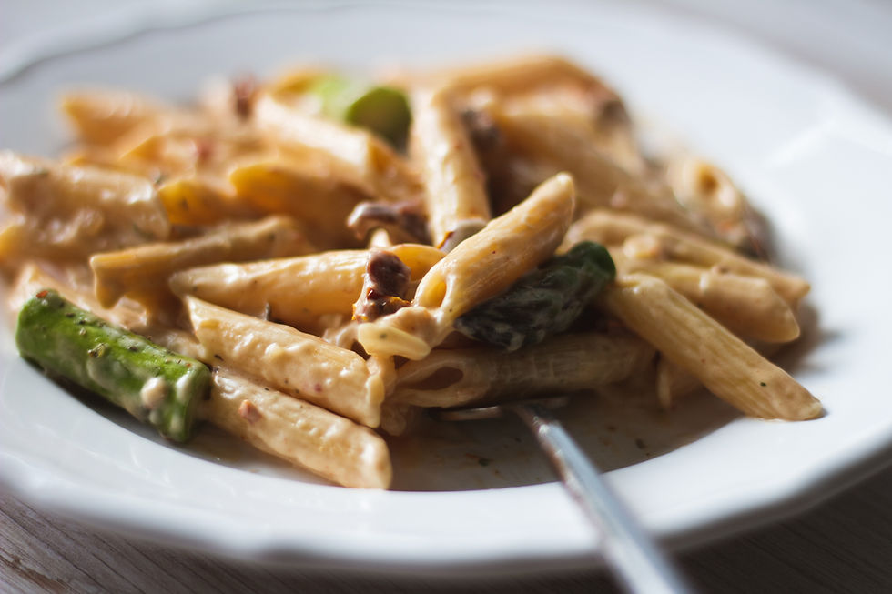 Creamy Italian asparagus pasta