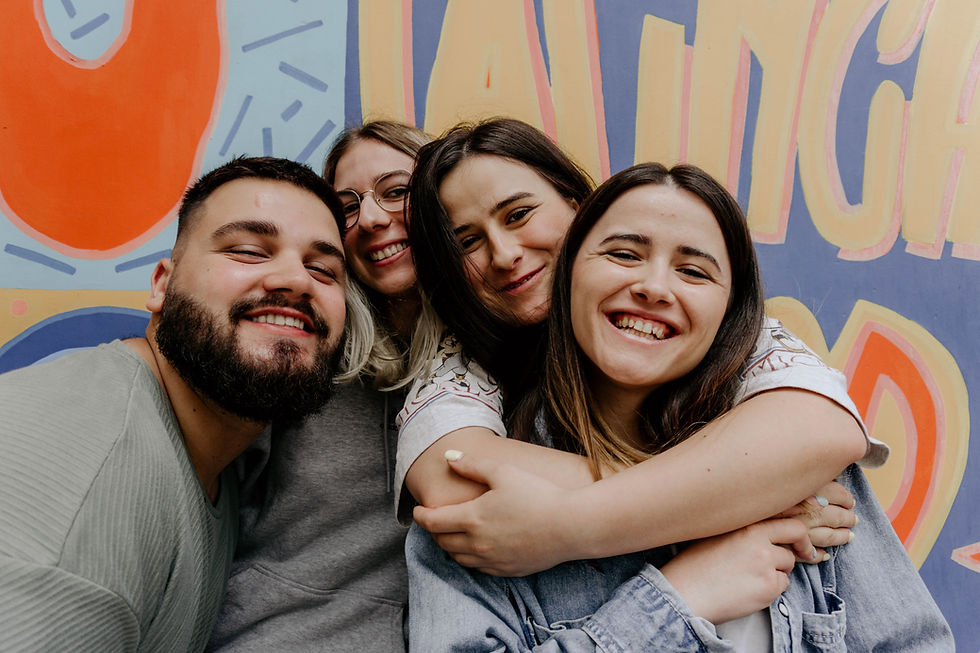 Happy group of young people. Photo by Andreea Pop