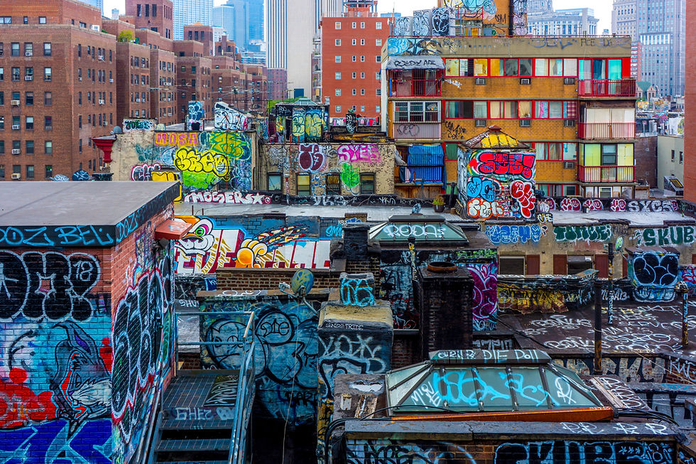 Graffiti, once an outlawed form of expression for poor creatives, transformed into mainstream creative rebellion when embraced by the predominantly white upscale industry.