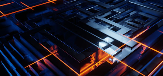 Horizontal and vertical metal parts are displayed in the foreground and red flame rays add visuality to this. Used for decorative purposes.