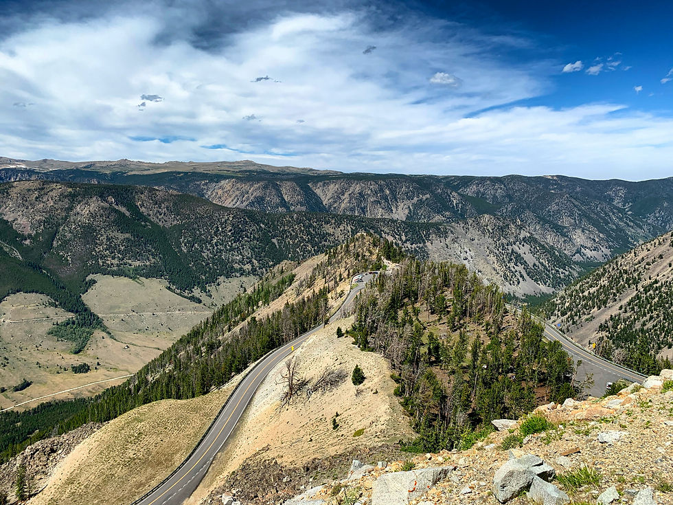 The bear tooth highway located near red lodge, montana