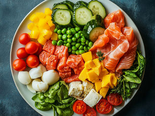 healthy whole food on a plate