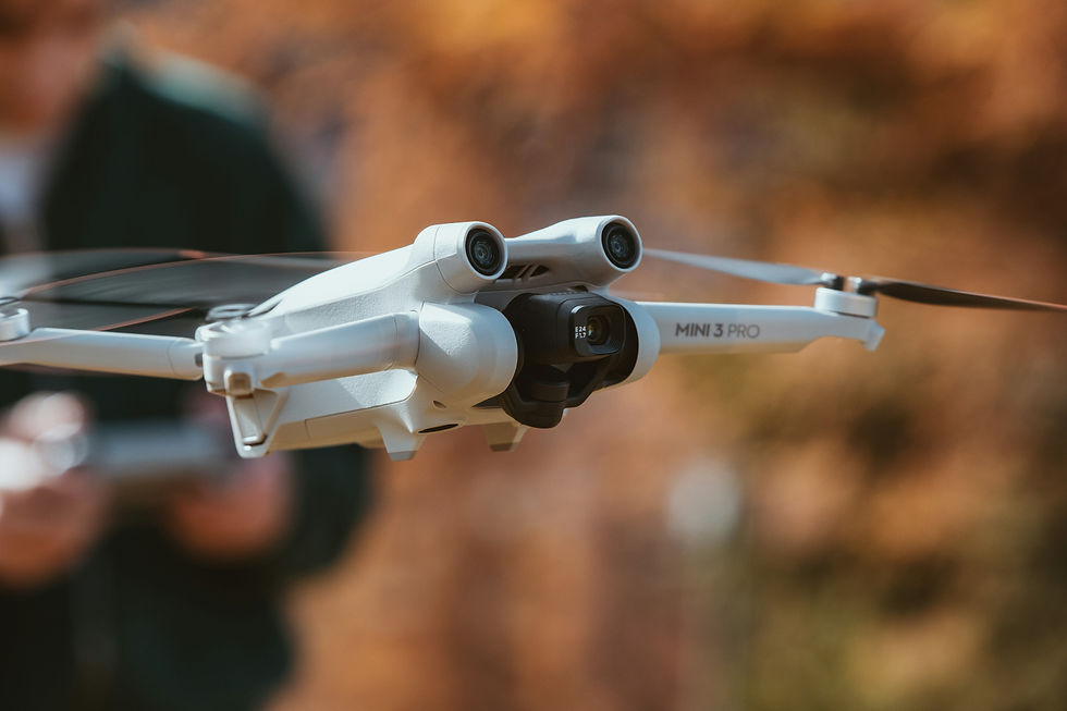 Dron DJI Mini 3 Pro. Un dron de batalla para captura de esferas aéreas.