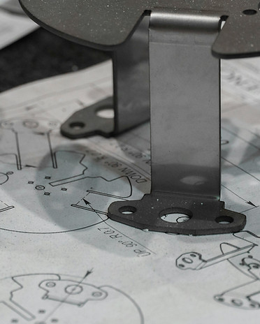 CAD-zeichnung eines Bauteils