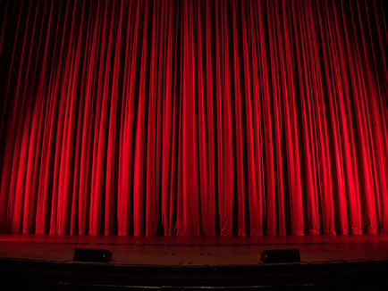 Theatre curtains.