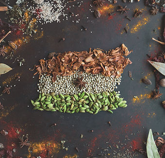 Indian flag made from pulses
