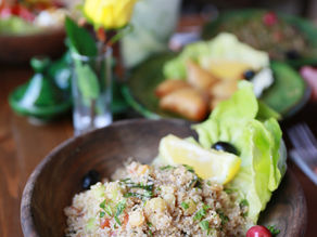 SALADE de QUINOA et LENTILLES aux POIVRONS