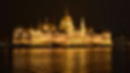 The Hungarian parliament building at night