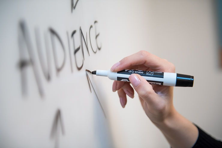 A team creating a funnel to reach their target audience