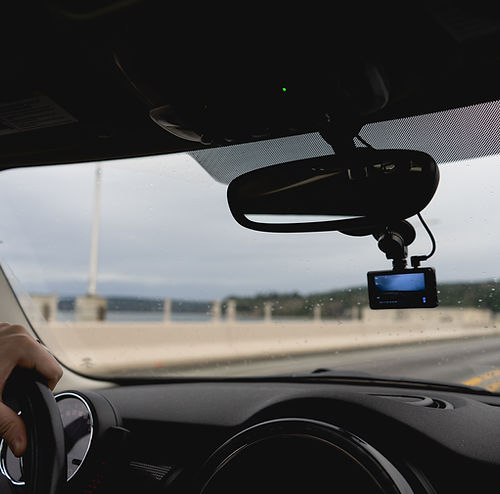 Three-channel front rear and cabin dashcam system